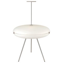 Gio Ponti 'Luna Orizzontale' Floor Lamp in Satin Nickel for Tato Italia