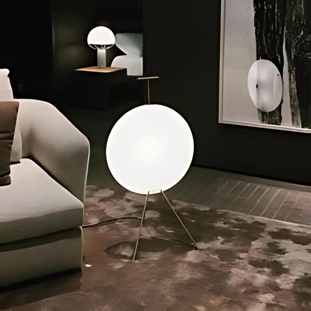 Gio Ponti 'Luna Orizzontale' Floor Lamp in Satin Brass for Tato Italia For Sale 6