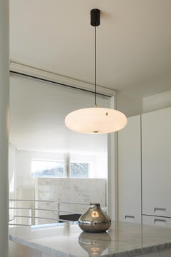 Gio Ponti 'Luna Sospensione' Pendant Lamp in Brass for Tato Italia