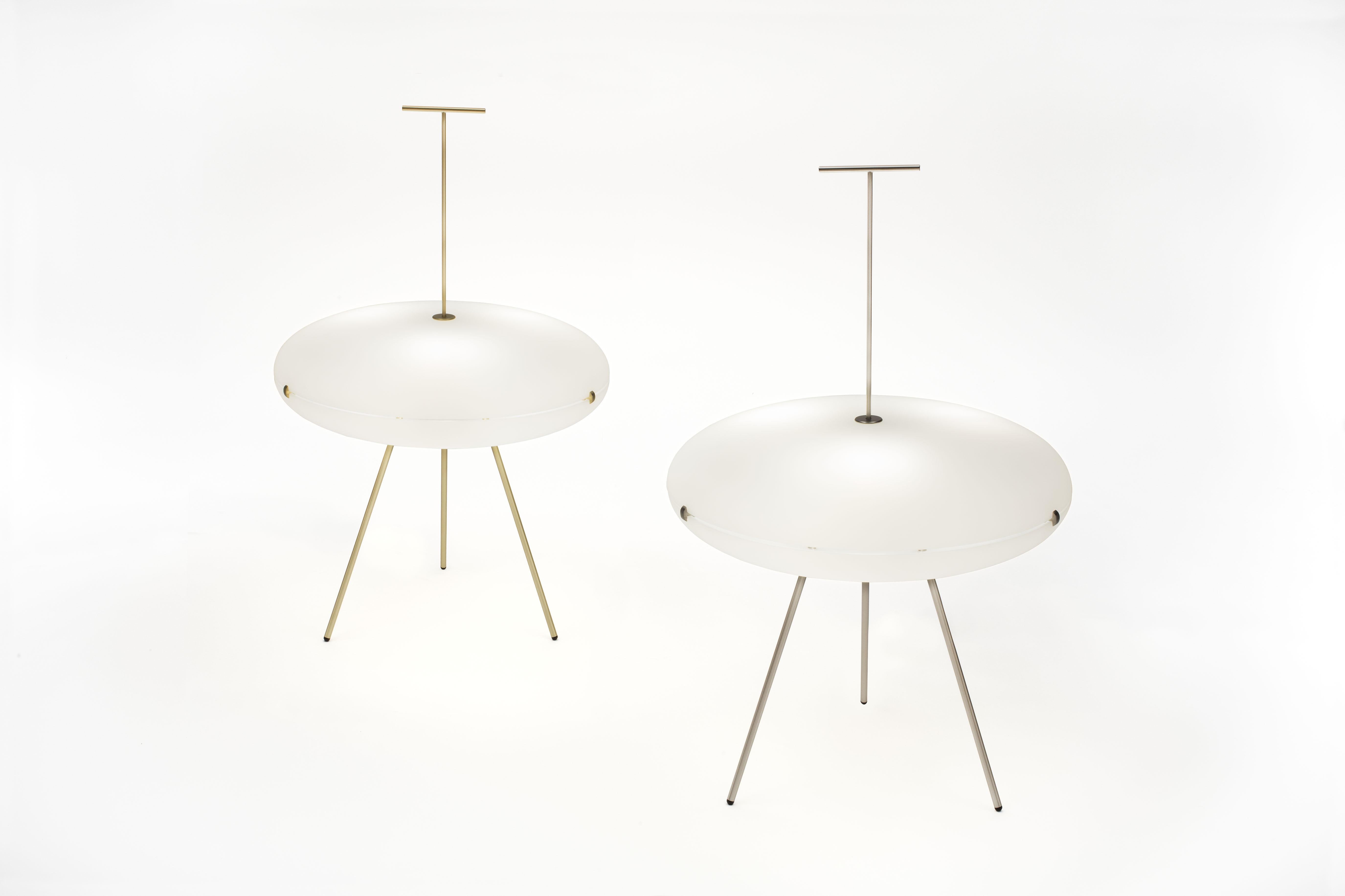 Gio Ponti Luna Verticale Floor Lamp in Brass for Tato Italia For Sale 3