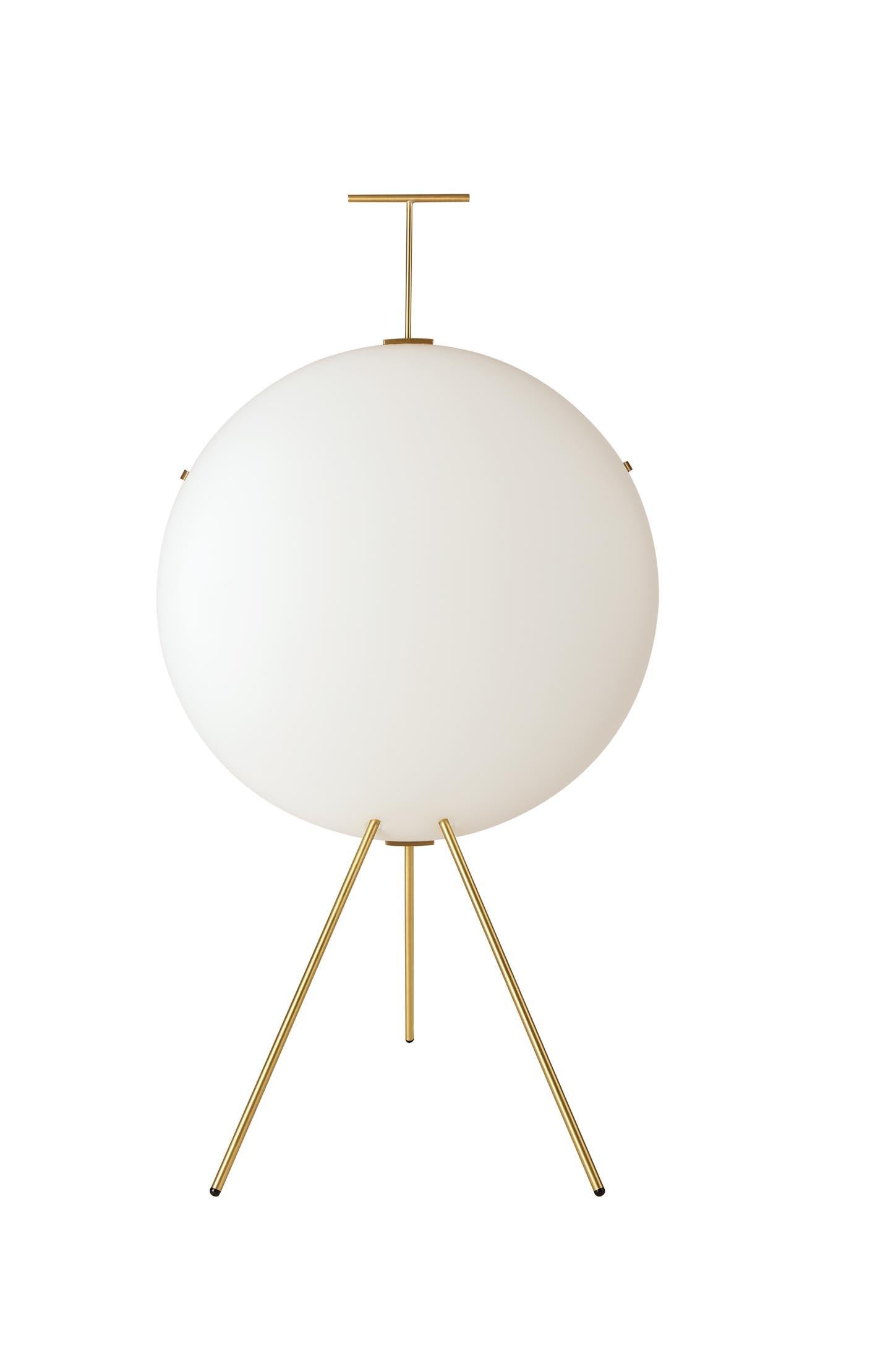 Italian Gio Ponti Luna Verticale Floor Lamp in Nickel for Tato Italia For Sale
