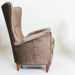Gio Ponti Luxury Lounge Arm Chair Pair from Hotel Bristol Merano, Italy 1950s