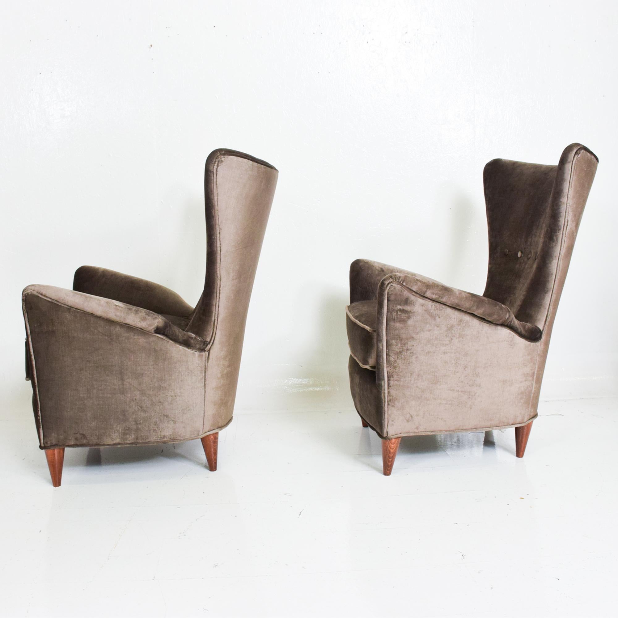 Mid-20th Century Gio Ponti Luxury Lounge Arm Chair Pair from Hotel Bristol Merano, Italy 1950s