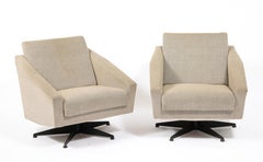 Gio Ponti (Manner) Swiveling Armchairs, Italy 1950's