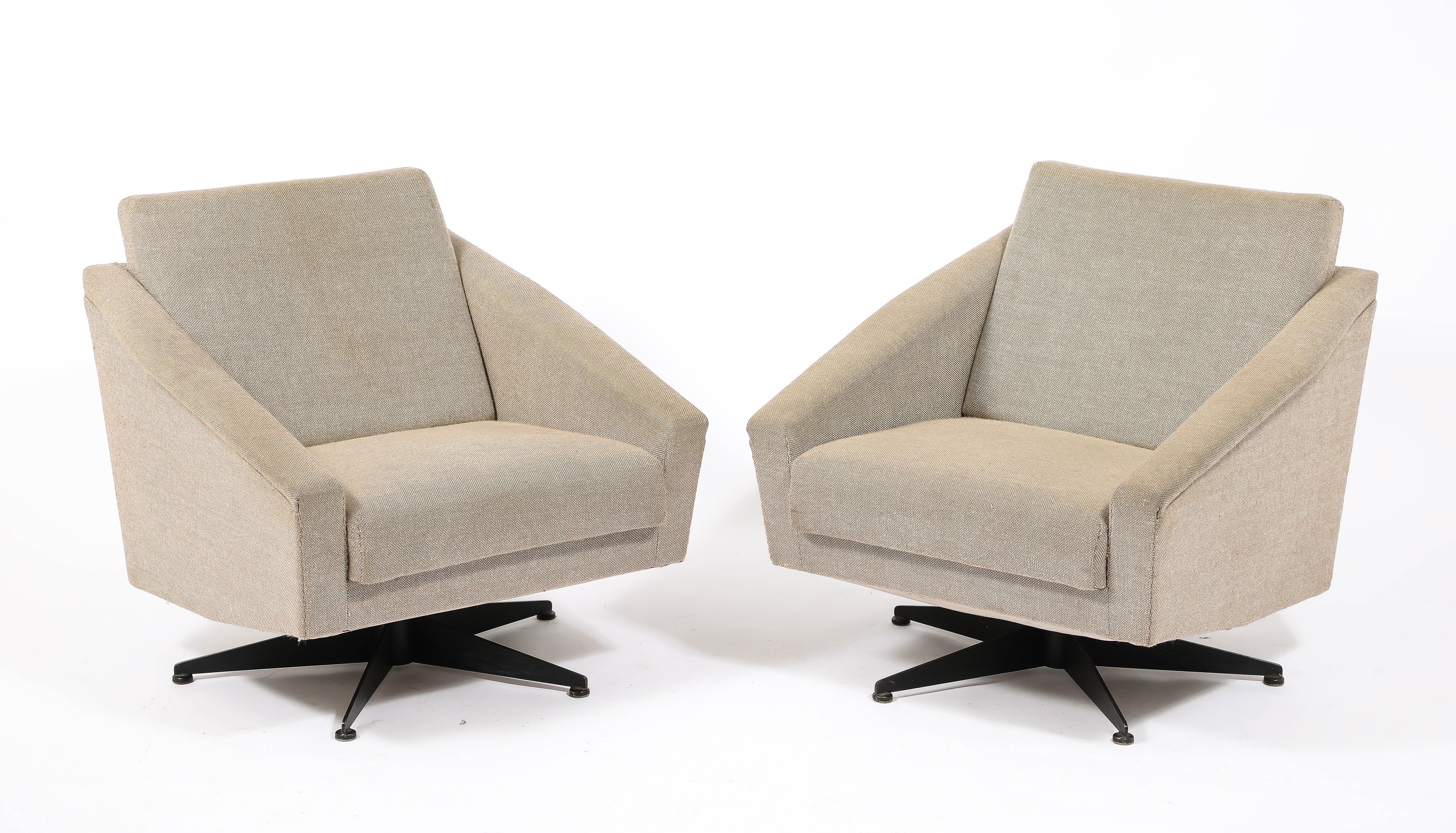 Fauteuils pivotants de Gio Ponti (Manner), Italie, années 1950 en vente 1