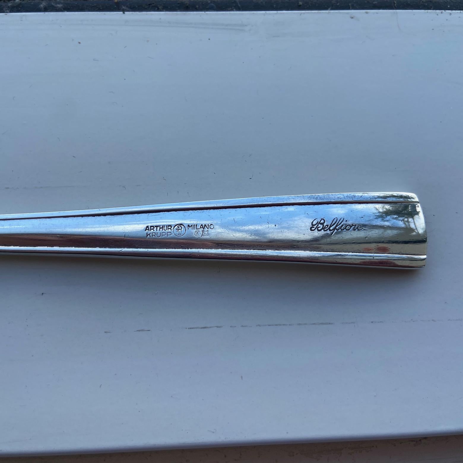 Gio Ponti,  Metà secolo, un set completo di posate per 6 persone, Arthur Krupp, 48 pezzi in vendita 4