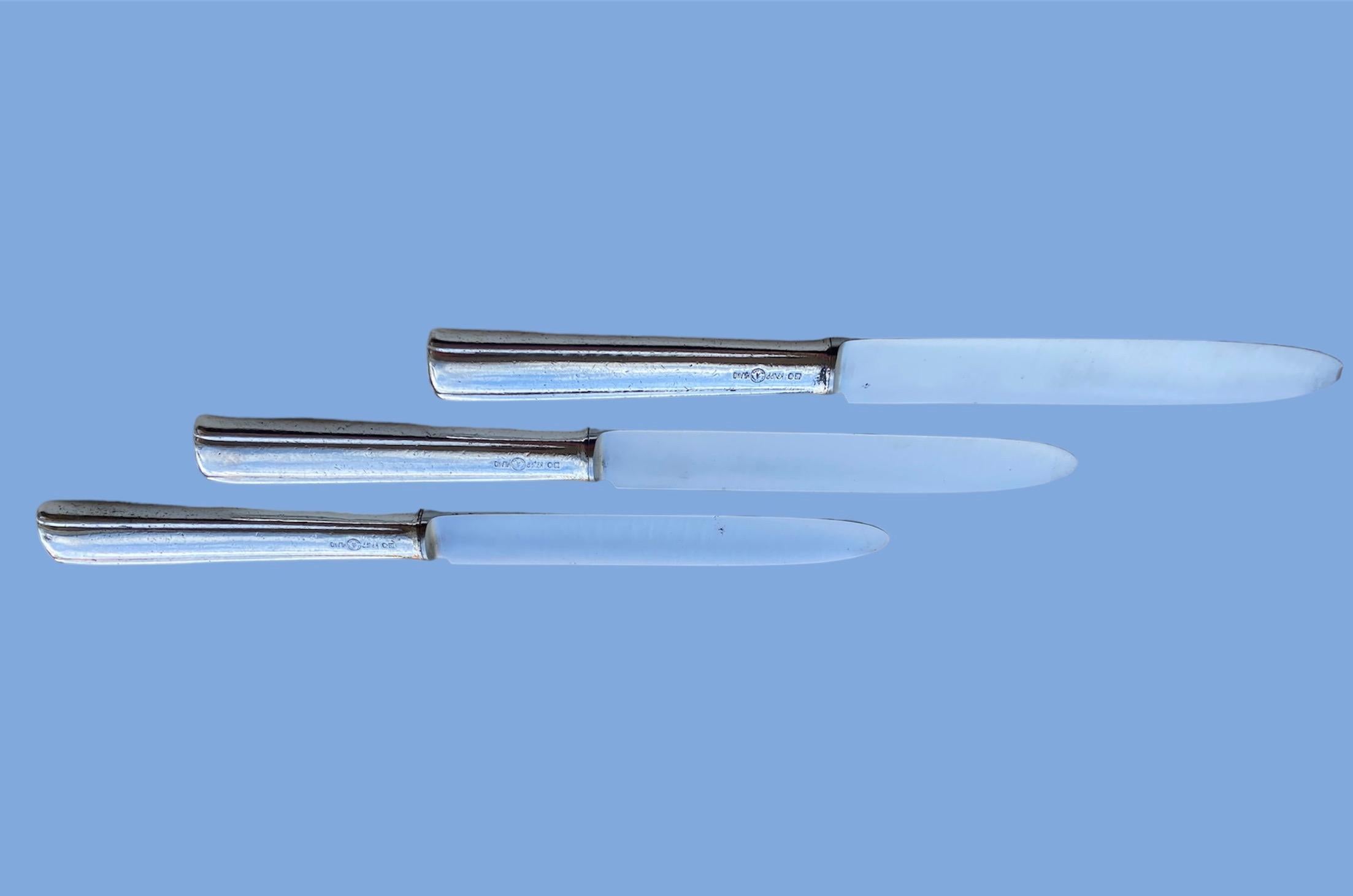 Gio Ponti,  Metà secolo, un set completo di posate per 6 persone, Arthur Krupp, 48 pezzi in vendita 5