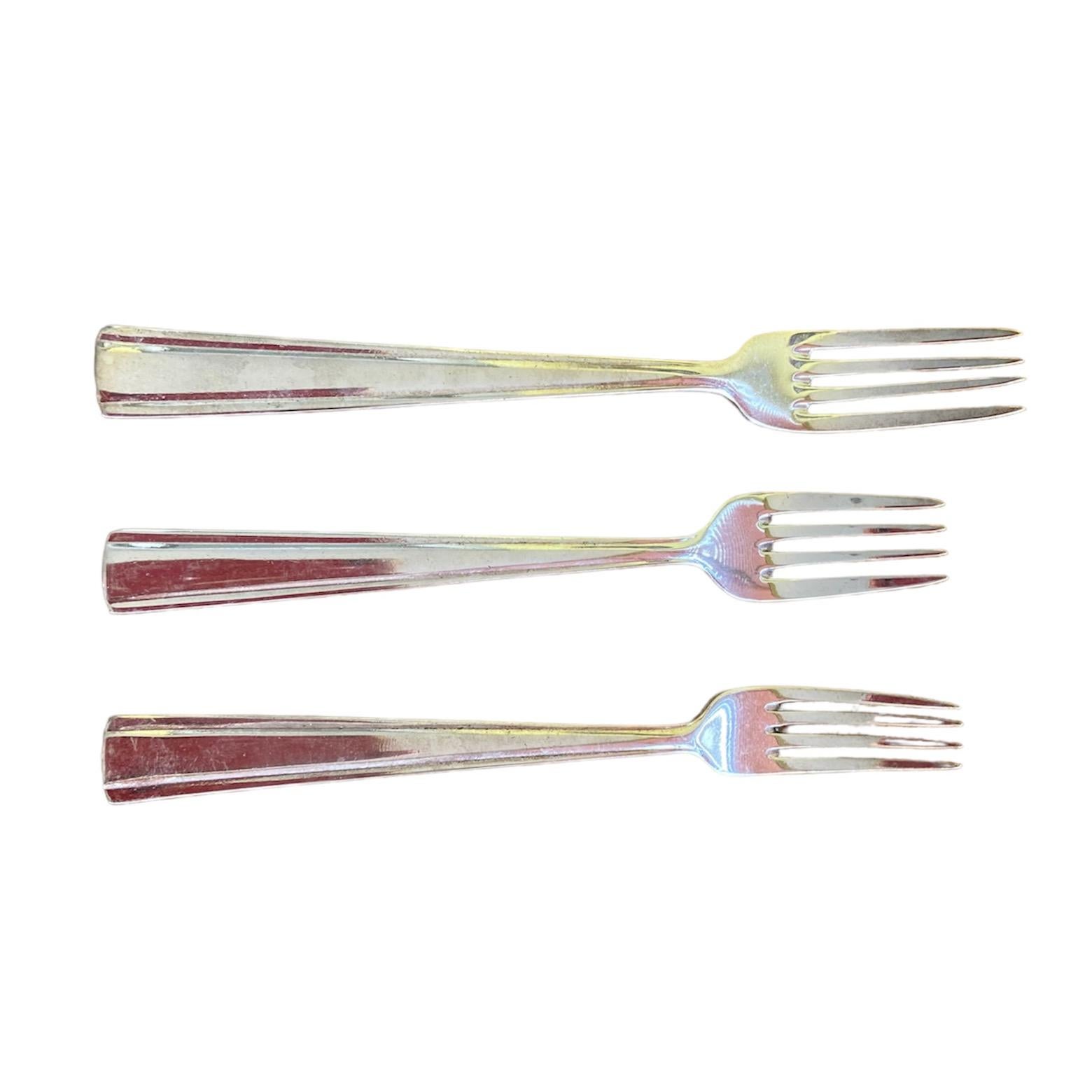 Mid-Century Modern Gio Ponti,  Mid-century, un set complet de couverts pour 6 personnes, Arthur Krupp, 48 pièces en vente