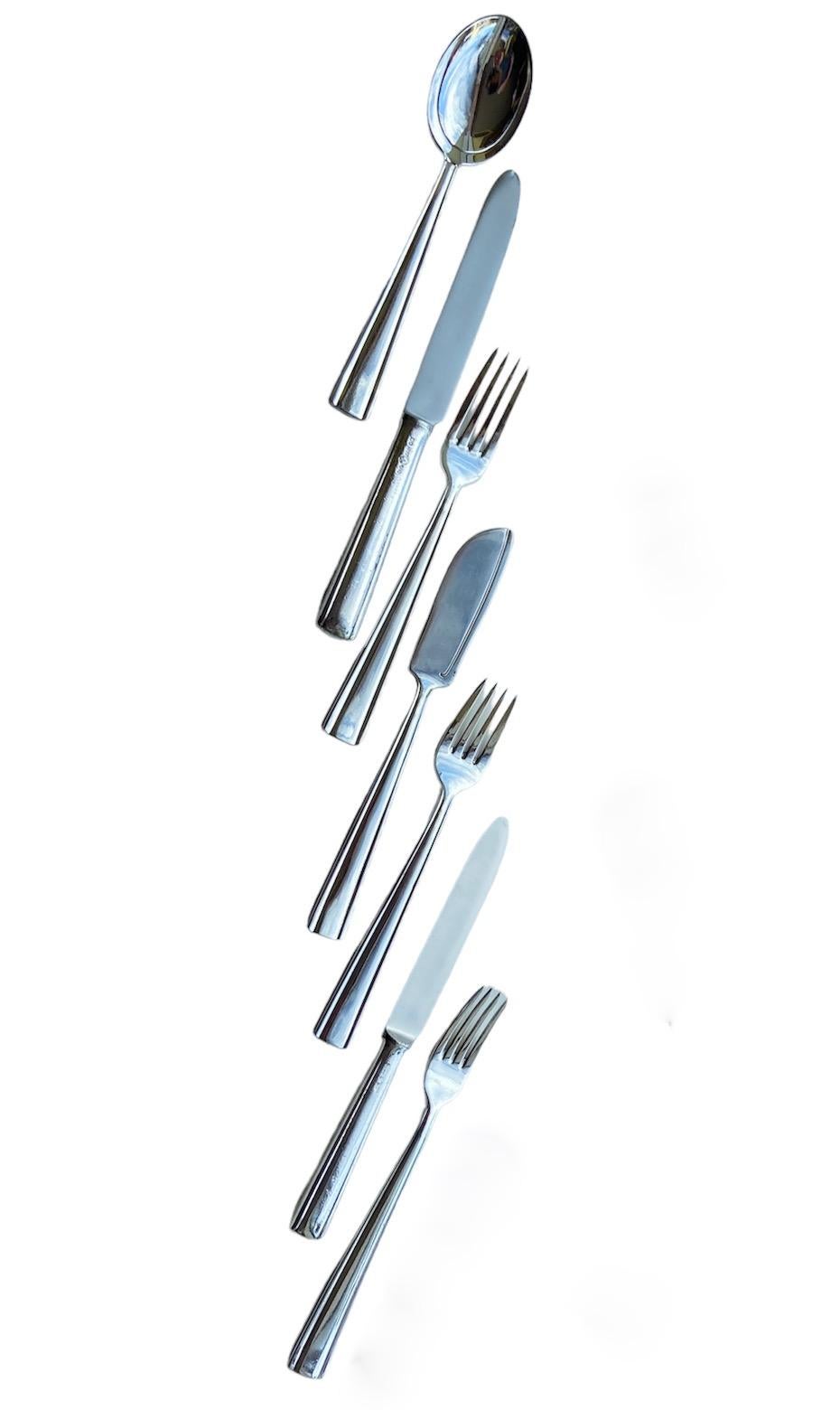 Gio Ponti,  Metà secolo, un set completo di posate per 6 persone, Arthur Krupp, 48 pezzi in vendita 2