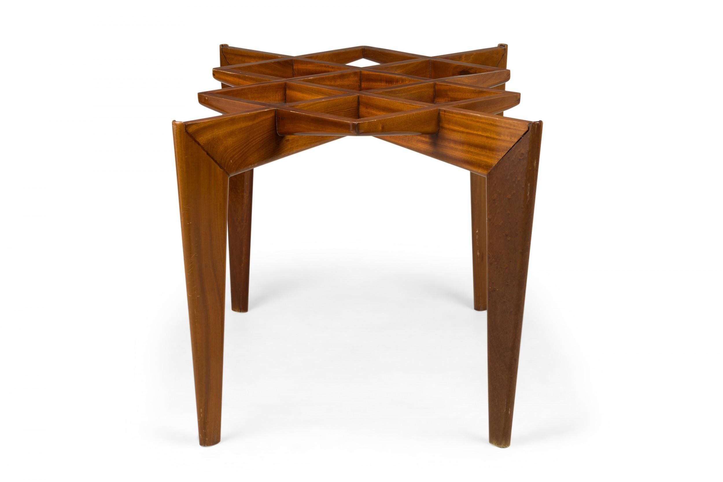 italien Table de salle à manger en acajou Gio Ponti Mid-Century Italian Modern en vente