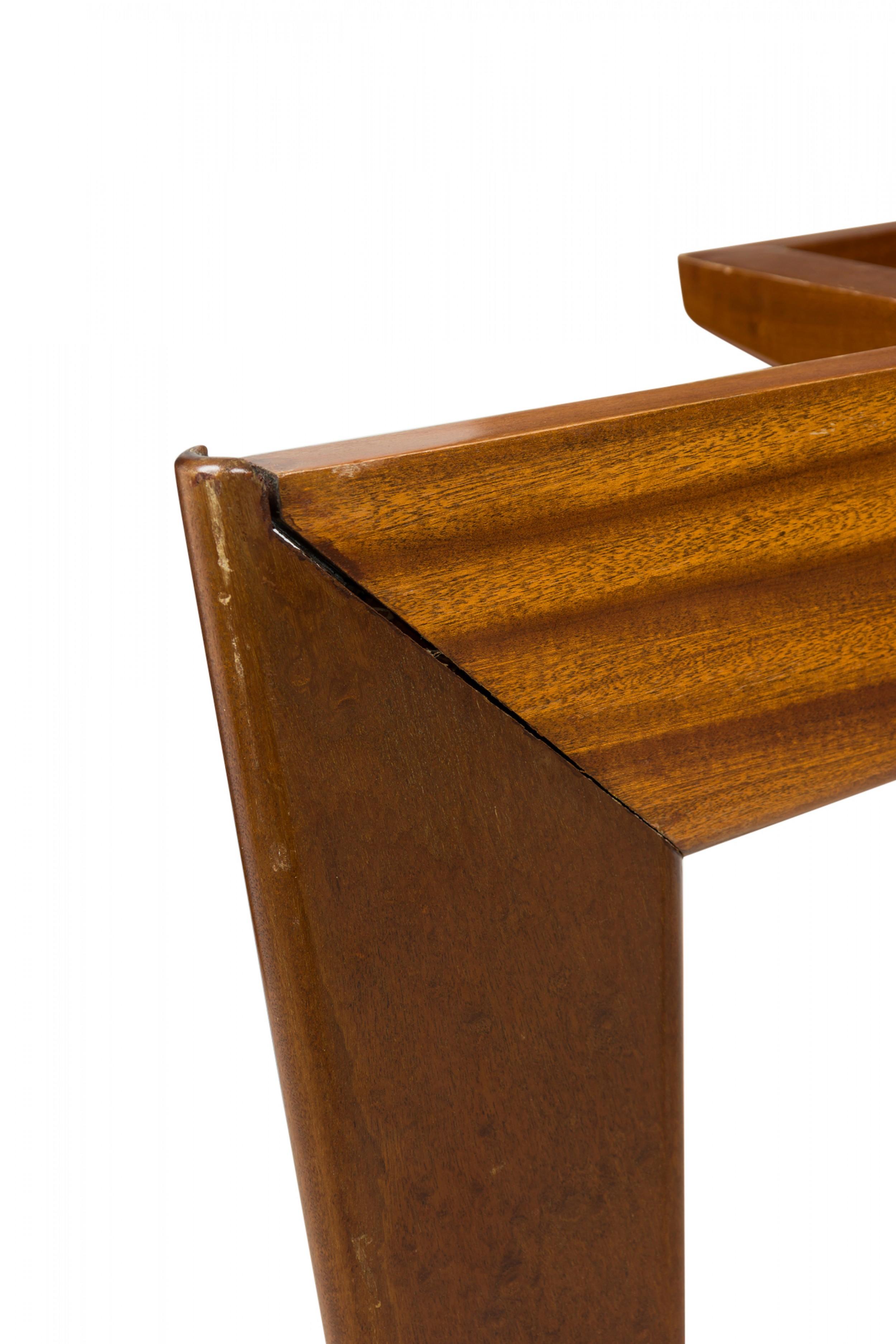 Table de salle à manger en acajou Gio Ponti Mid-Century Italian Modern Bon état - En vente à Queens, NY