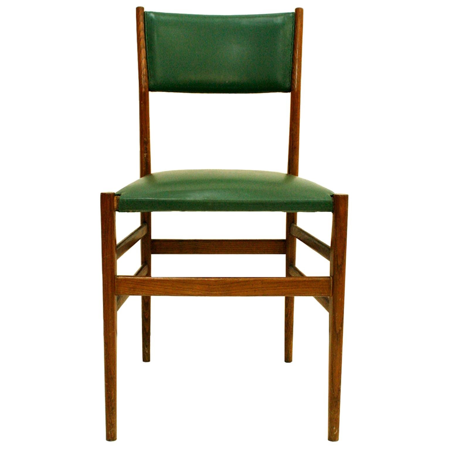 Gio Ponti Moderne italienische Stühle aus Essholz „Leggera 646“ aus der Mitte des Jahrhunderts, 1950er Jahre (Moderne der Mitte des Jahrhunderts) im Angebot