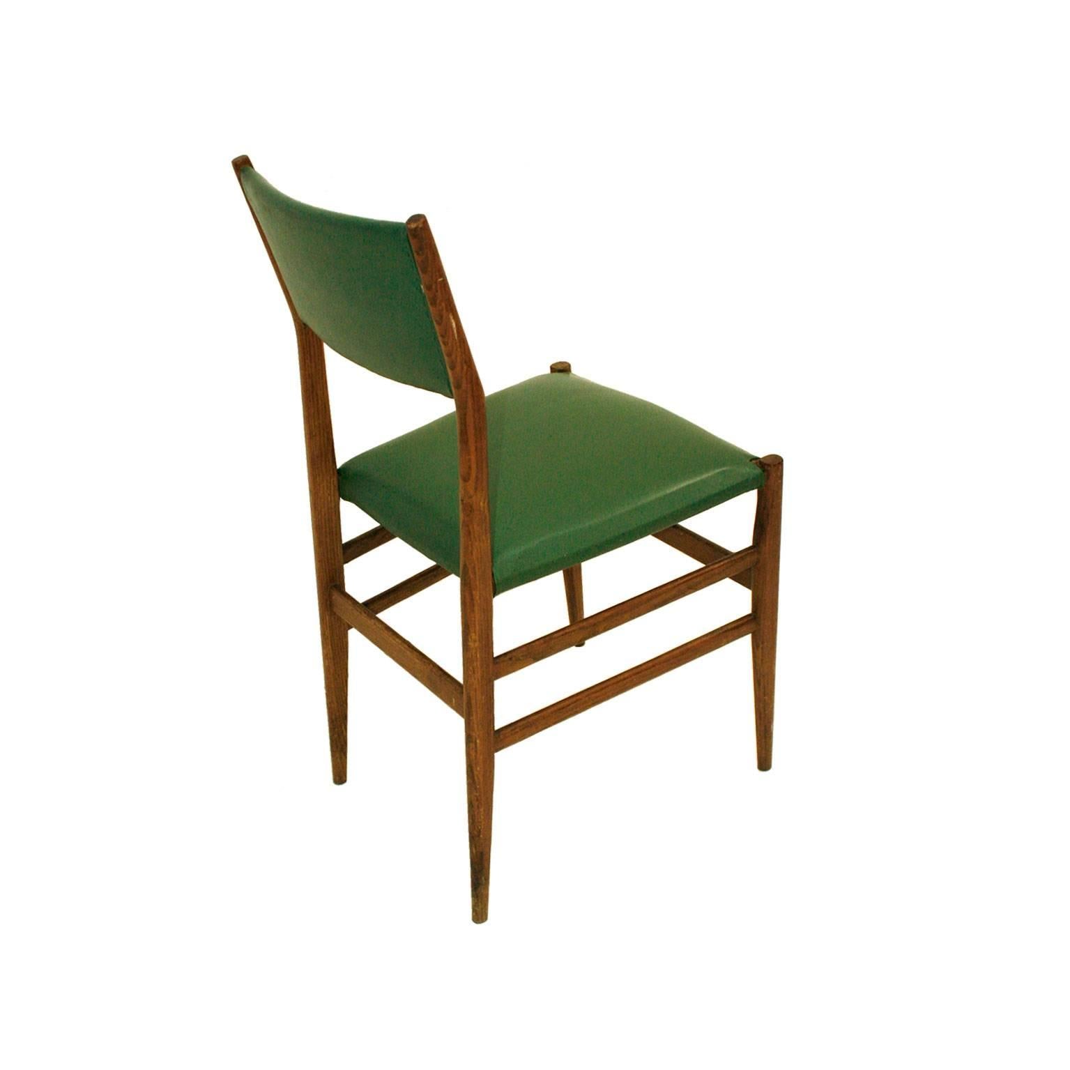 Gio Ponti Moderne italienische Stühle aus Essholz „Leggera 646“ aus der Mitte des Jahrhunderts, 1950er Jahre (Italienisch) im Angebot