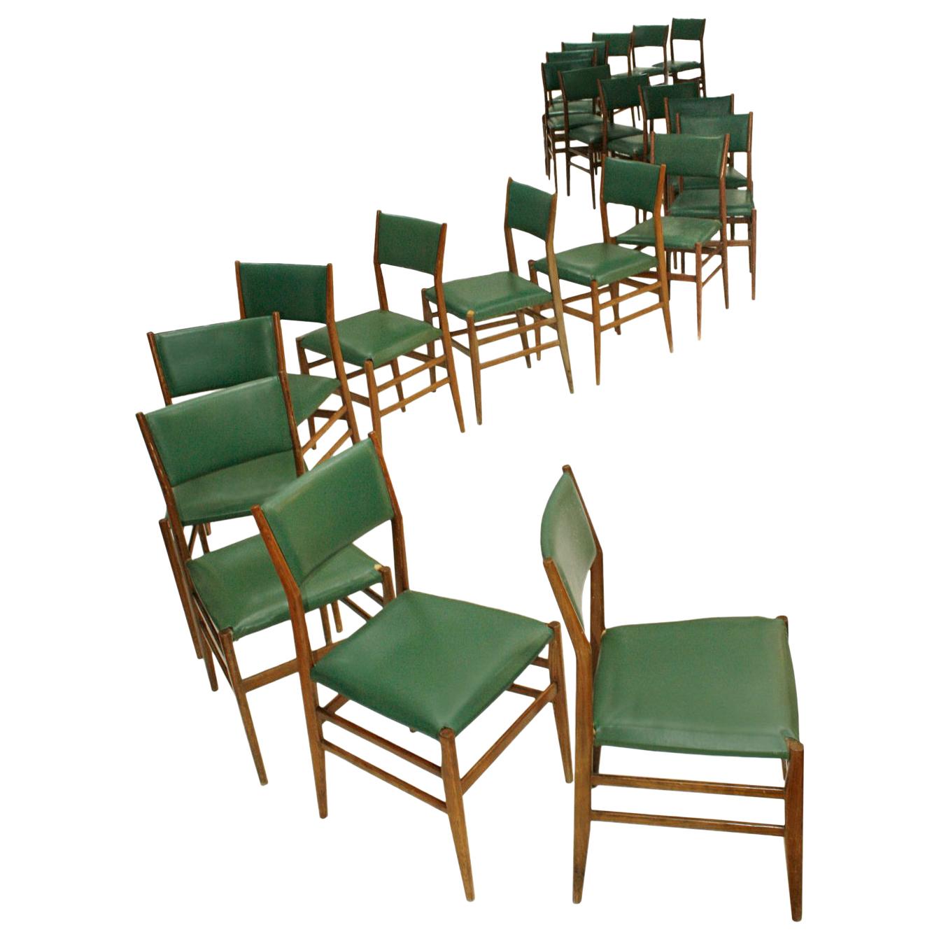 Gio Ponti Moderne italienische Stühle aus Essholz „Leggera 646“ aus der Mitte des Jahrhunderts, 1950er Jahre (Holz) im Angebot