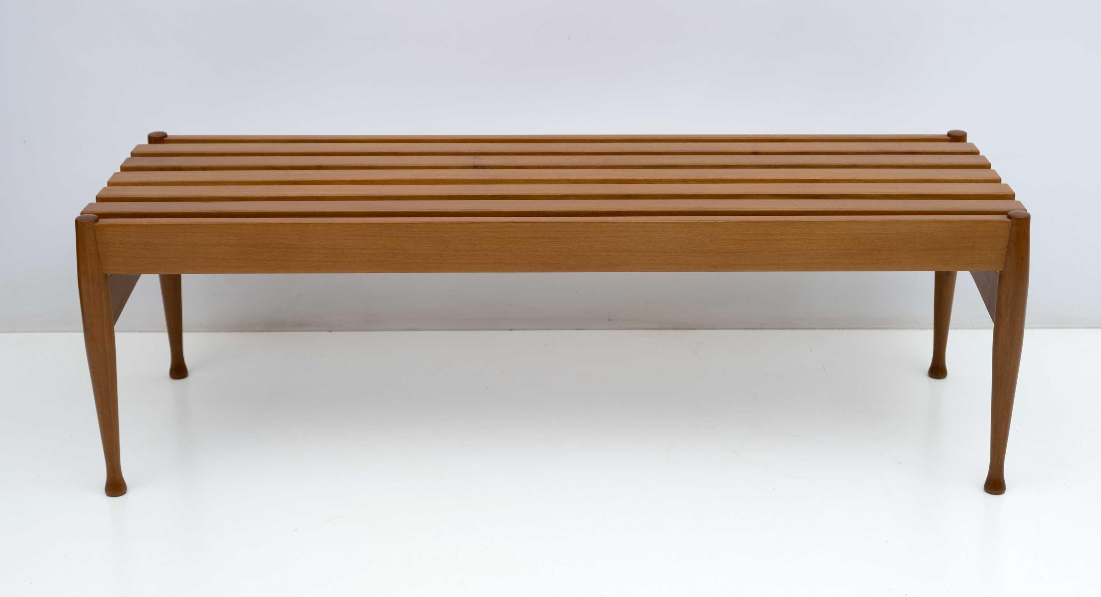 Mid-20th Century Attributed Giò Ponti Mid-century Modern Italian Bench for Fratelli Reguitti, 50s For Sale