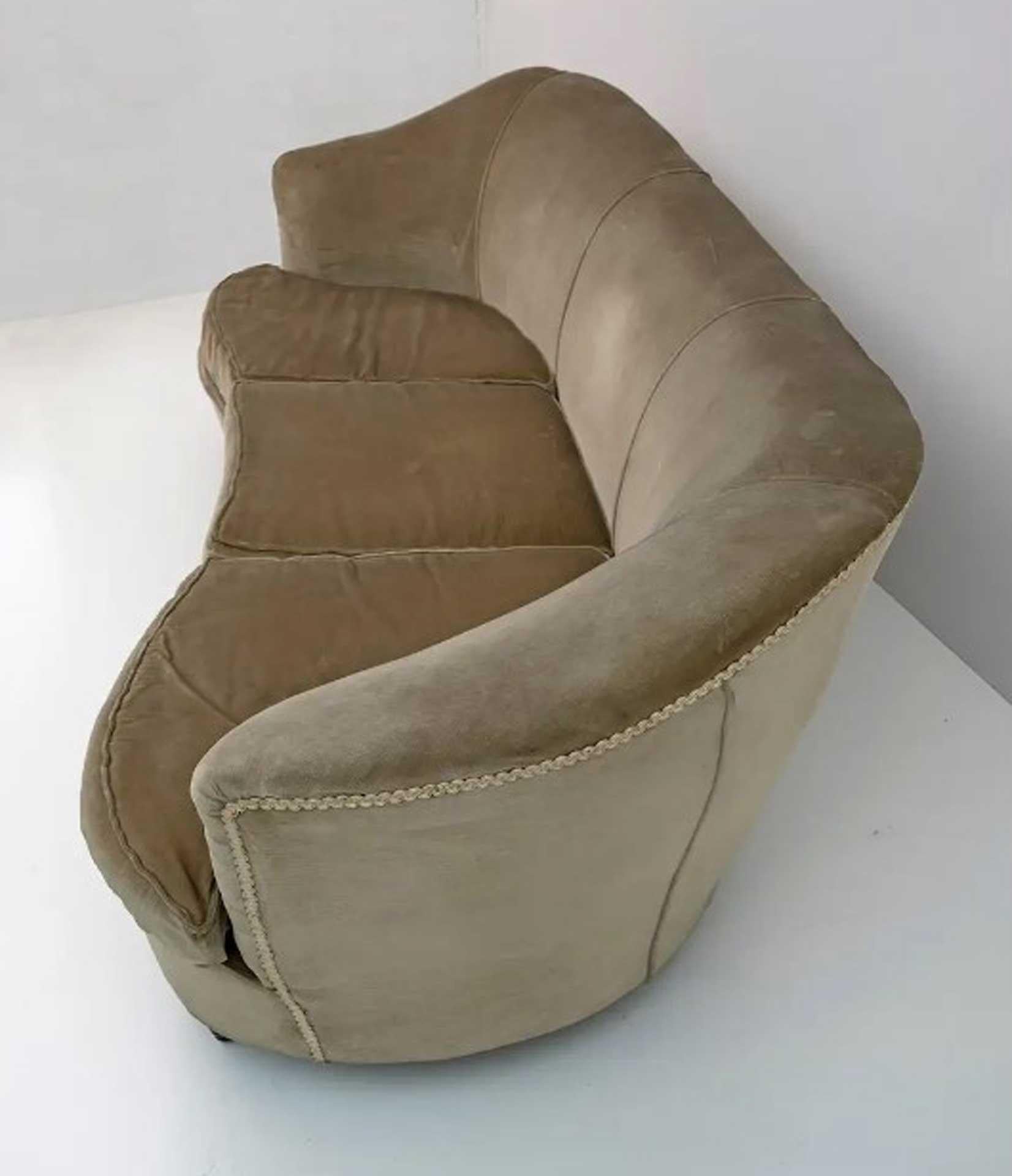 Attributed Gio Ponti Mid-Century Modern Italian Sofa for Casa E Giardino, 1938 2