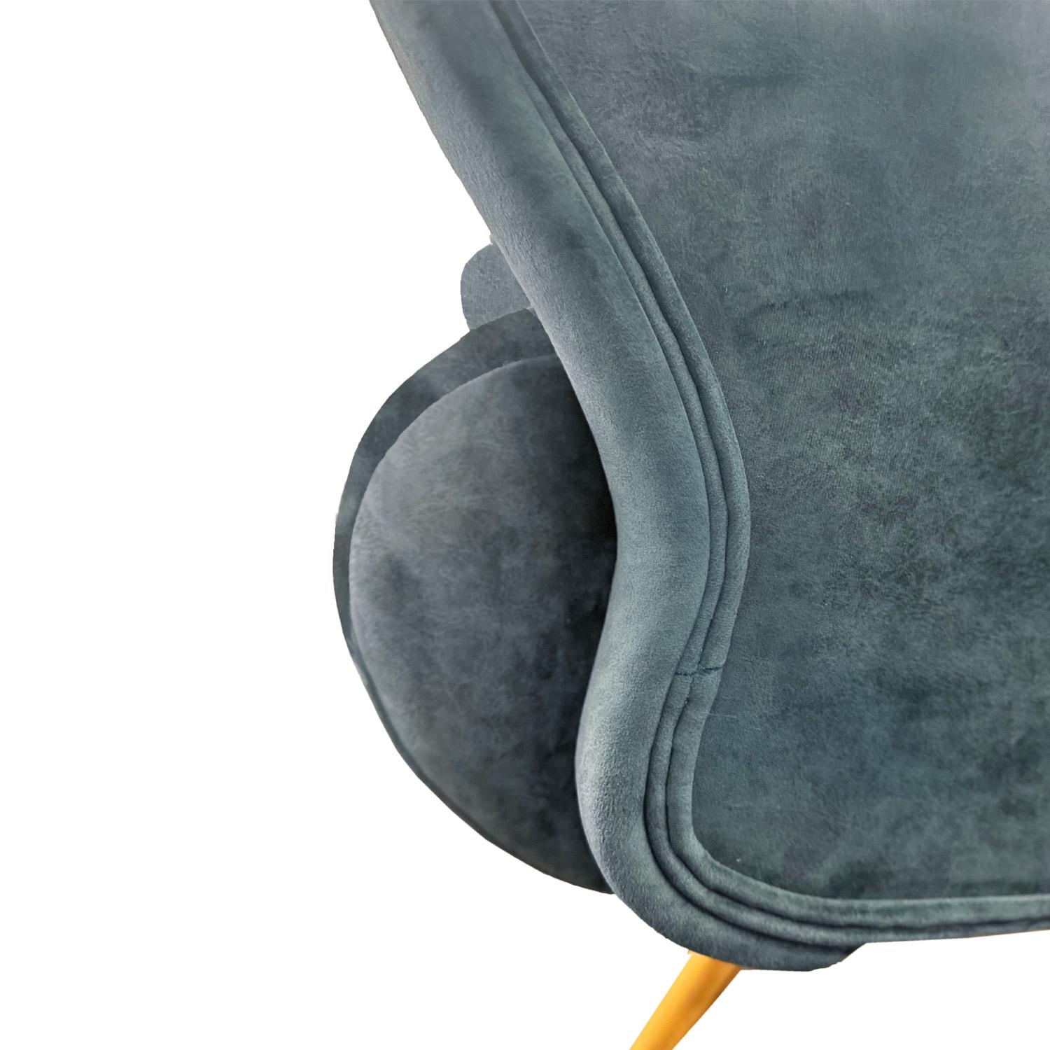 Mid-20th Century Gio Ponti Attributed Mid Century Modern Lounge Chair 1960s