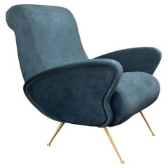 Gio Ponti Mid Century Modern Lounge Chair 1960s