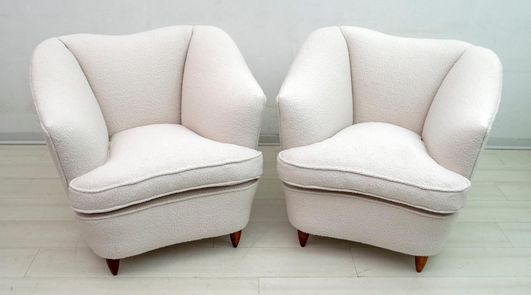 Rare pair of armchairs by Gio Ponti for 