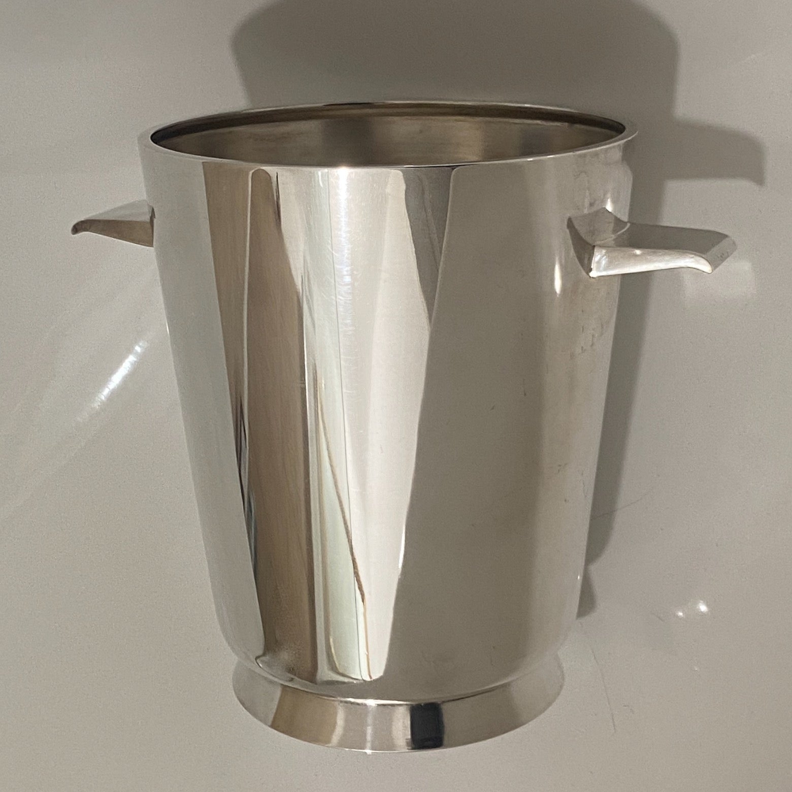 Gio Ponti Mid-Century Silver plated Champagne or Wine Cooler for A. Krupp For Sale 2