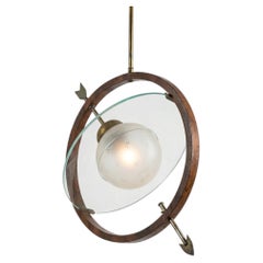 Gio Ponti mod. Saturn ceiling lamp, Giordano Chiesa, Italy, 1940