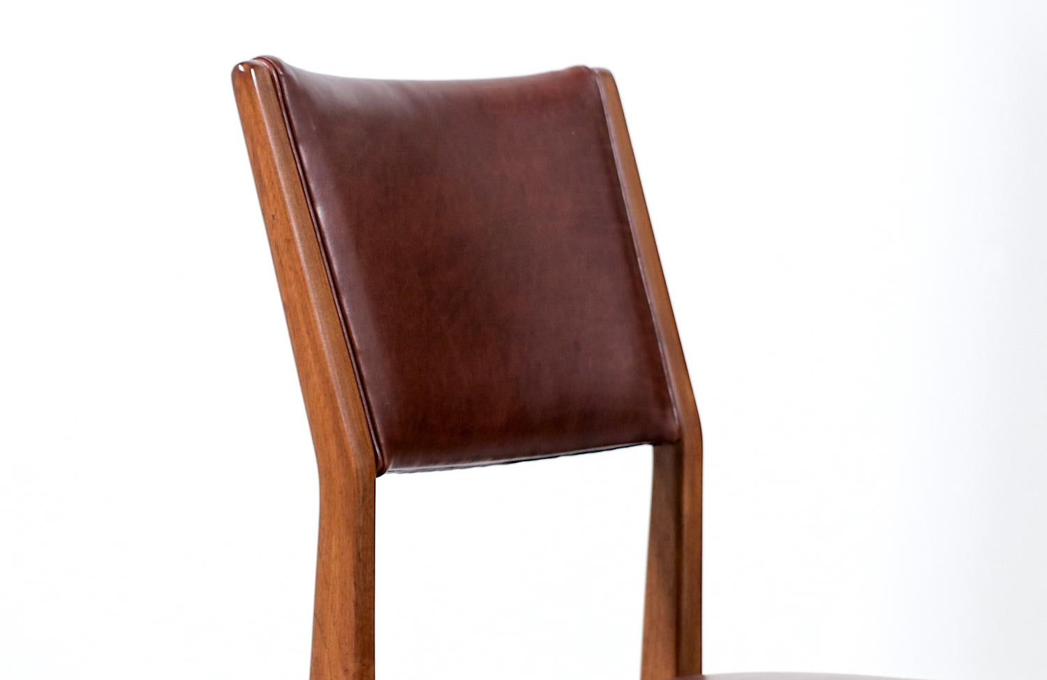 Expertly Restored - Gio Ponti Model-111 Cognac Leather Chair for Singers & Sons In Excellent Condition For Sale In Los Angeles, CA
