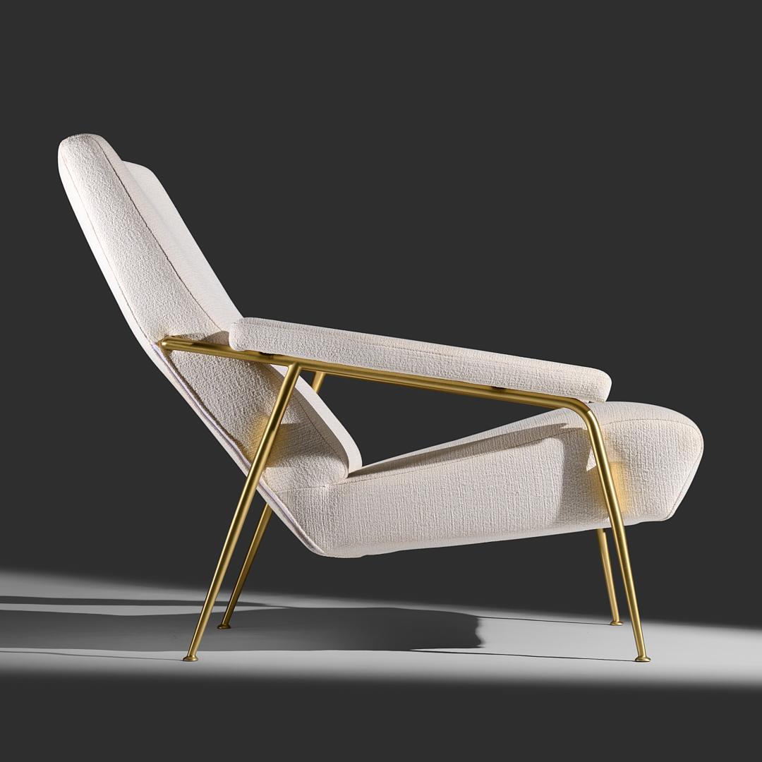 Mid-Century Modern Gio Ponti model D.153.1 lounge chair for Molteni&C Italy