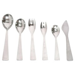Gio Ponti Modernist Flatware 66 Pieces Italian Mid Century Modern Fraser