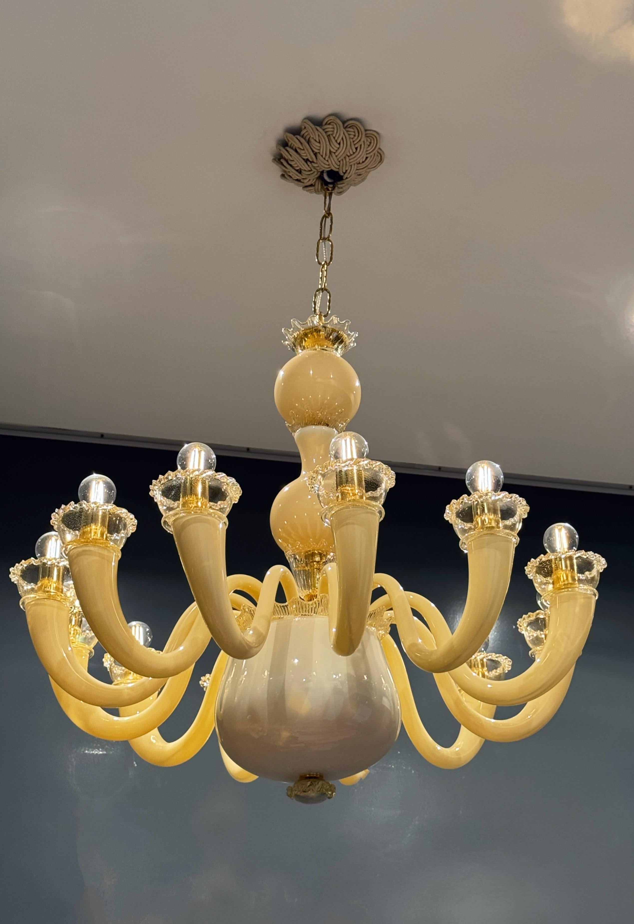 Lámpara de Murano Gio Ponti para Venini en venta 2