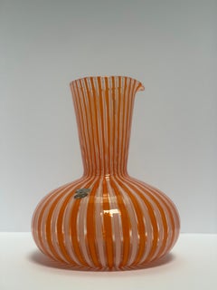 Gio Ponti Murano Glass Canne Pitcher Vase Carafe Atomic Age Mid-Century Modern