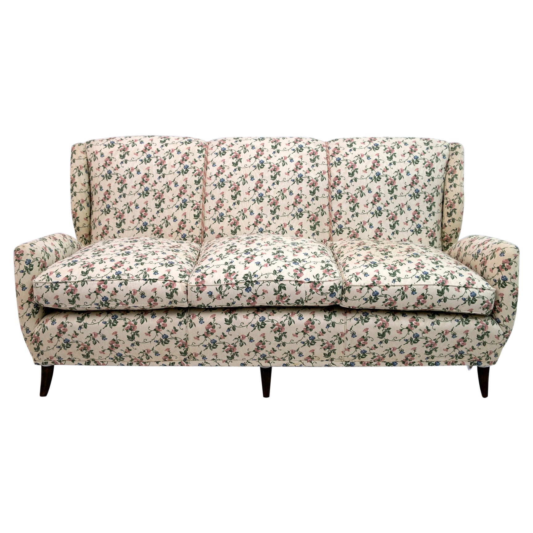 Gio Ponti N. 512 Italienisches Mid-Century Modern-Sofa für ISA, 1950er Jahre im Angebot
