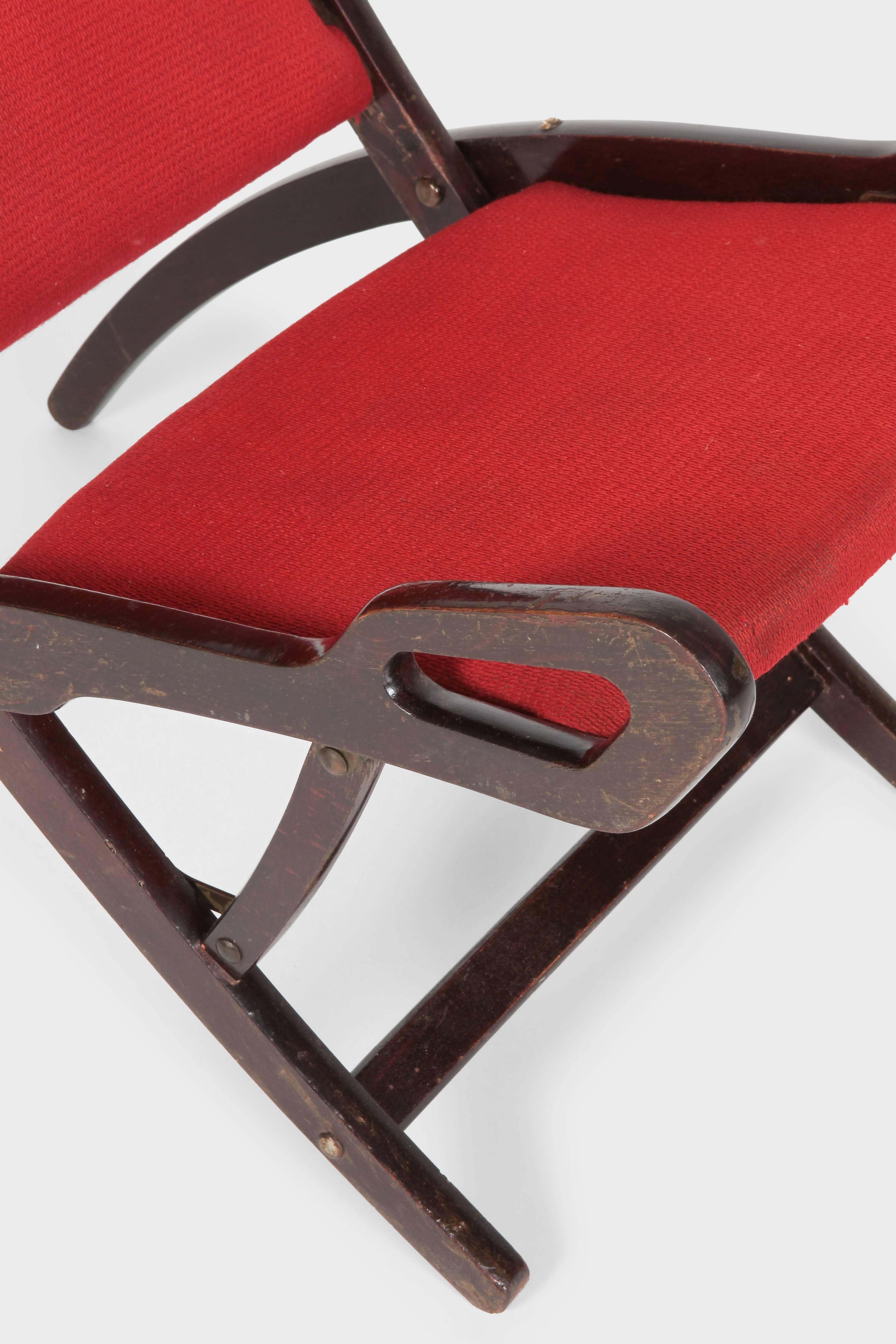 Mid-20th Century Gio Ponti “Nifea” Folding Chair Fratelli Reguitti, 1950s