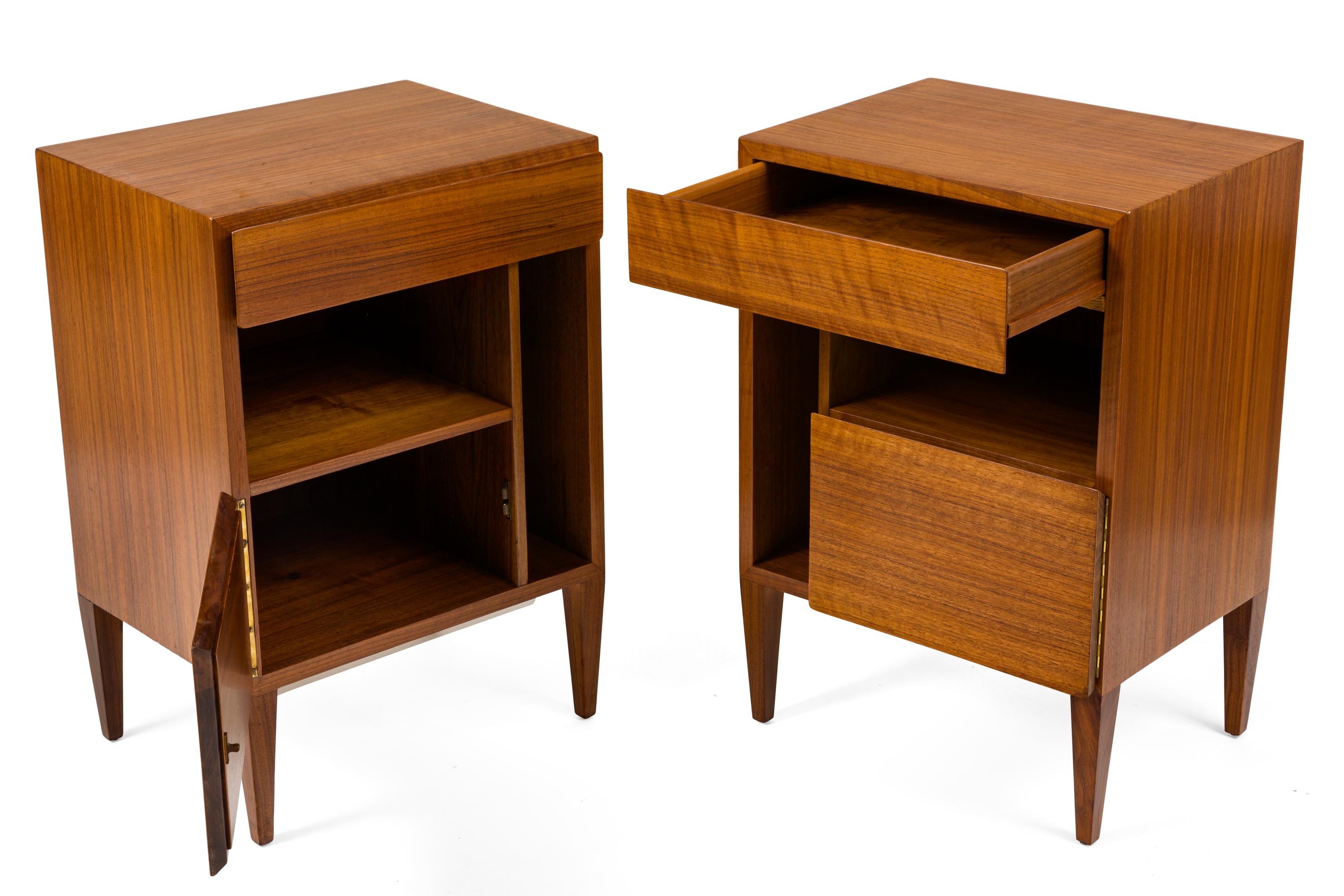 Italian Gio Ponti Nightstands for Singer & Sons, Italy, 1955