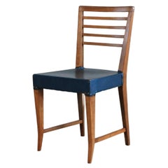 Gio Ponti Office Chair in Beech Wood for BNL Italian Manufacture 1940s