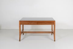 Gio Ponti, Bürotisch aus Holz und Glas für Bnl, Italien, 1950er Jahre