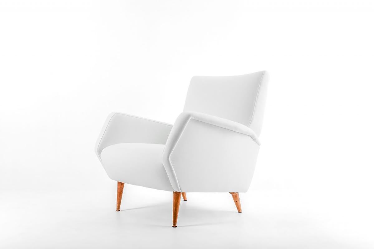 Milieu du XXe siècle Paire de fauteuils Gio Ponti:: modèle 