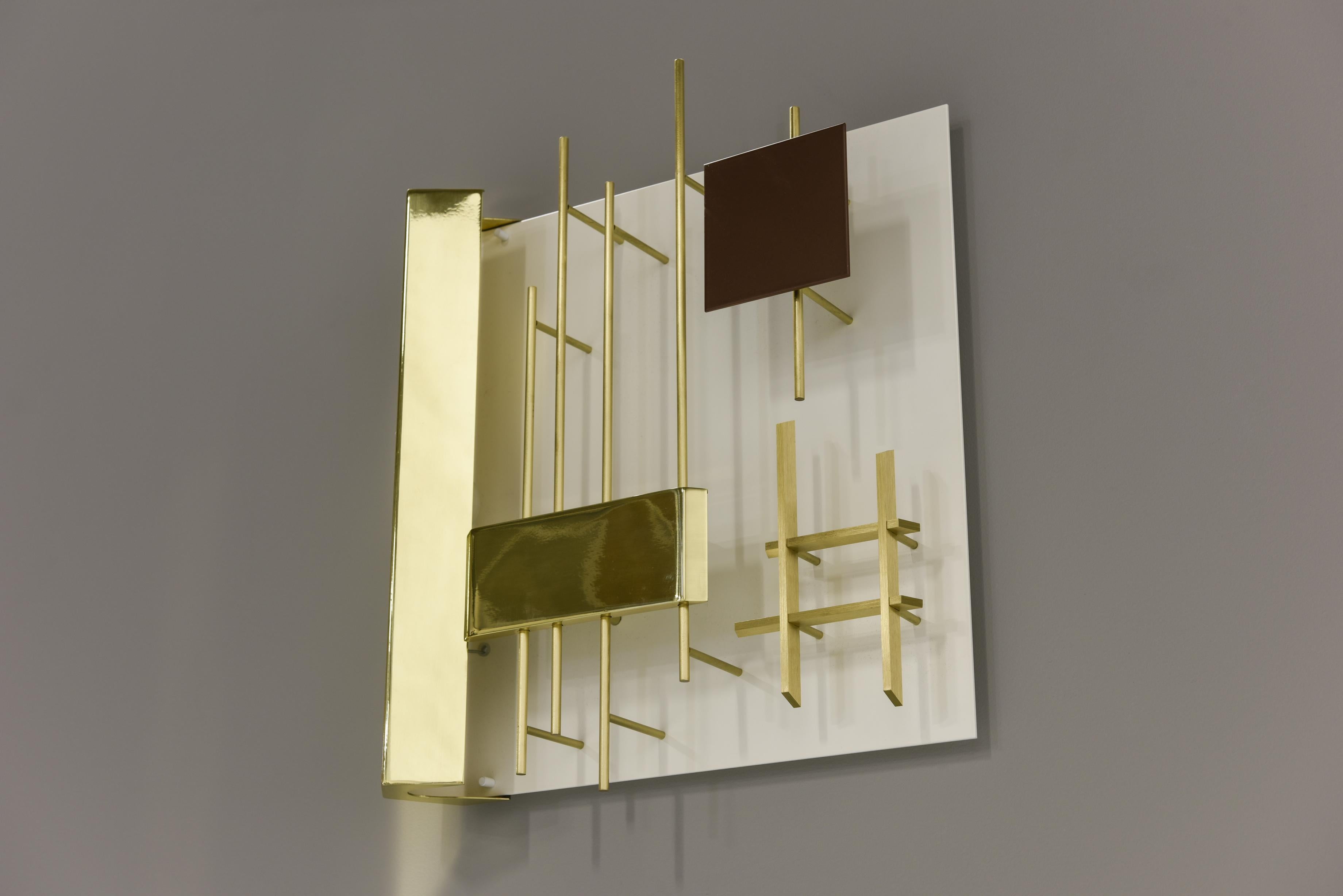 Gio Ponti Pair of Sculptural Wall Sconces Model 575 for Lumi Milano For Sale 1