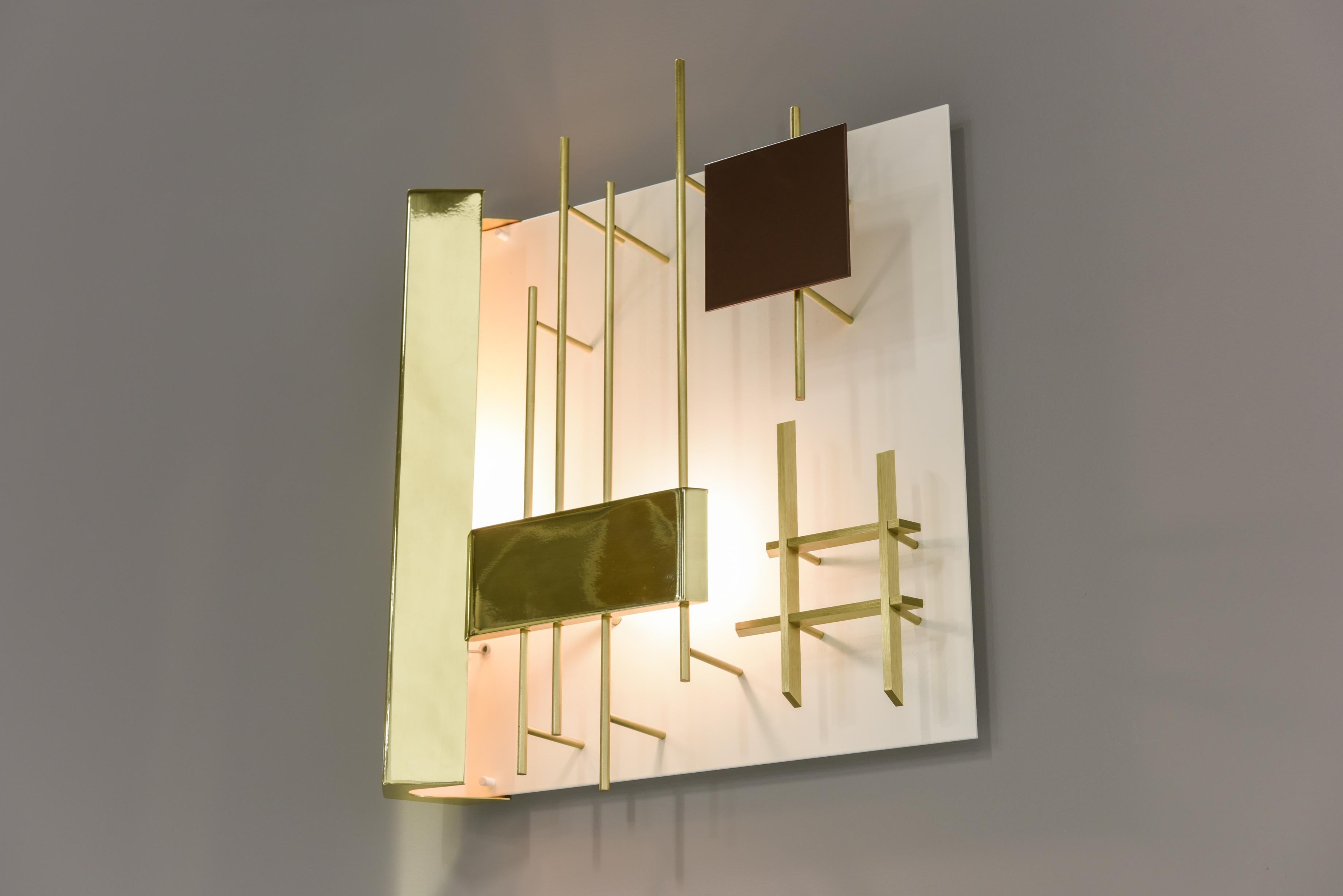 Gio Ponti Pair of Sculptural Wall Sconces Model 575 for Lumi Milano For Sale 2