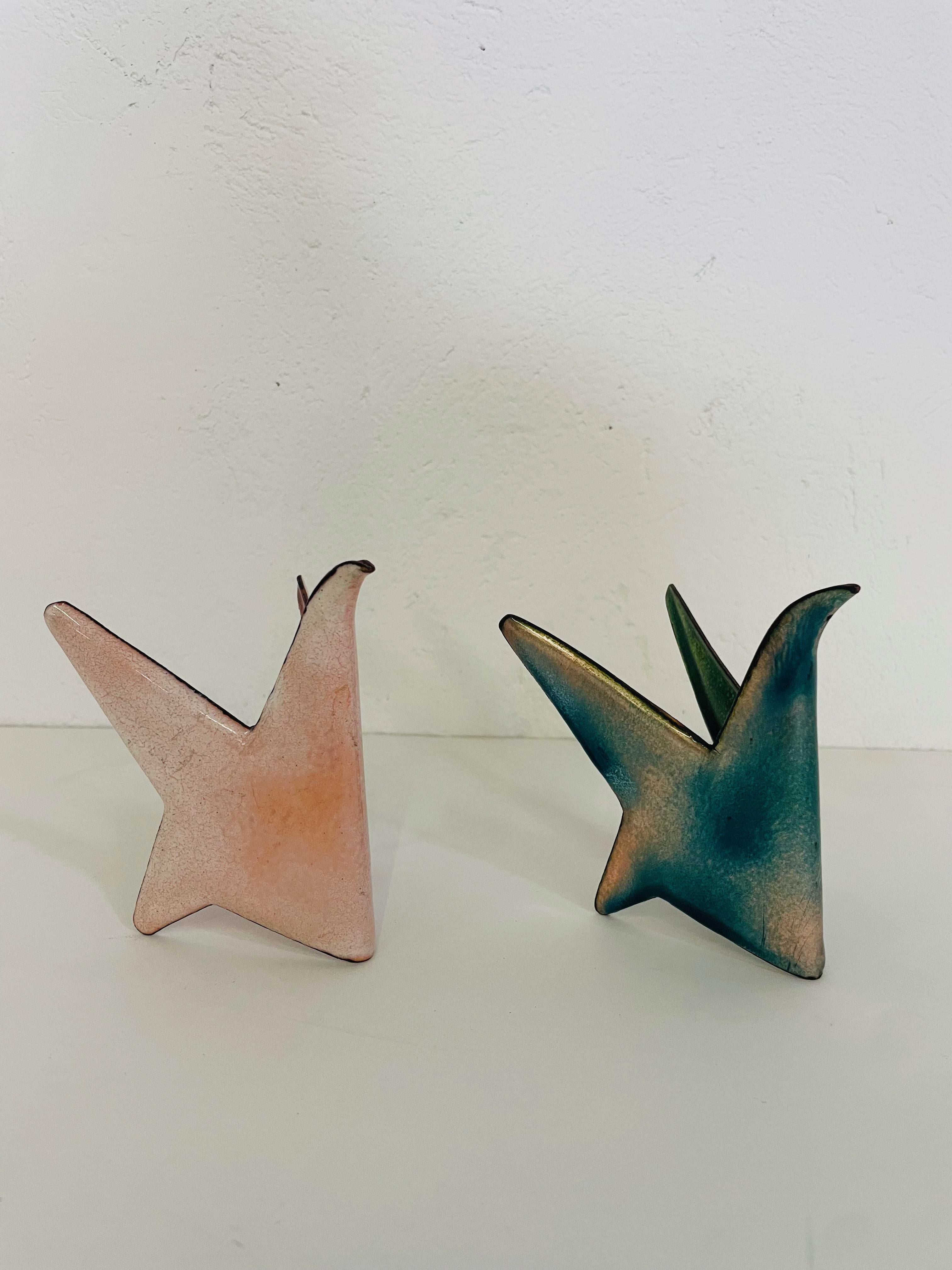 Mid-Century moderno Gio Ponti & Paolo De Poli, due uccelli, sculture, Padova in vendita