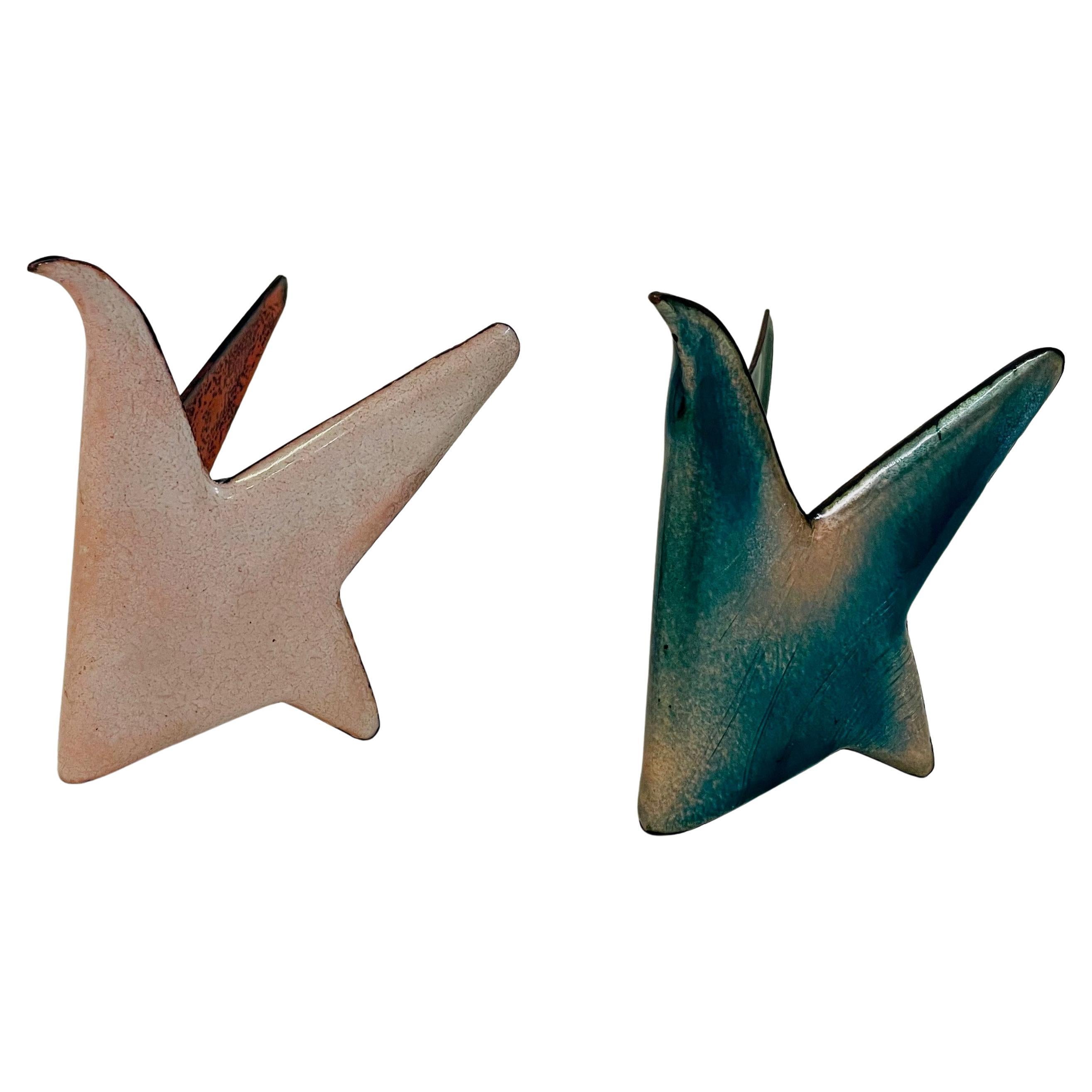 Gio Ponti & Paolo De Poli, zwei Vögel, Skulpturen, Padua