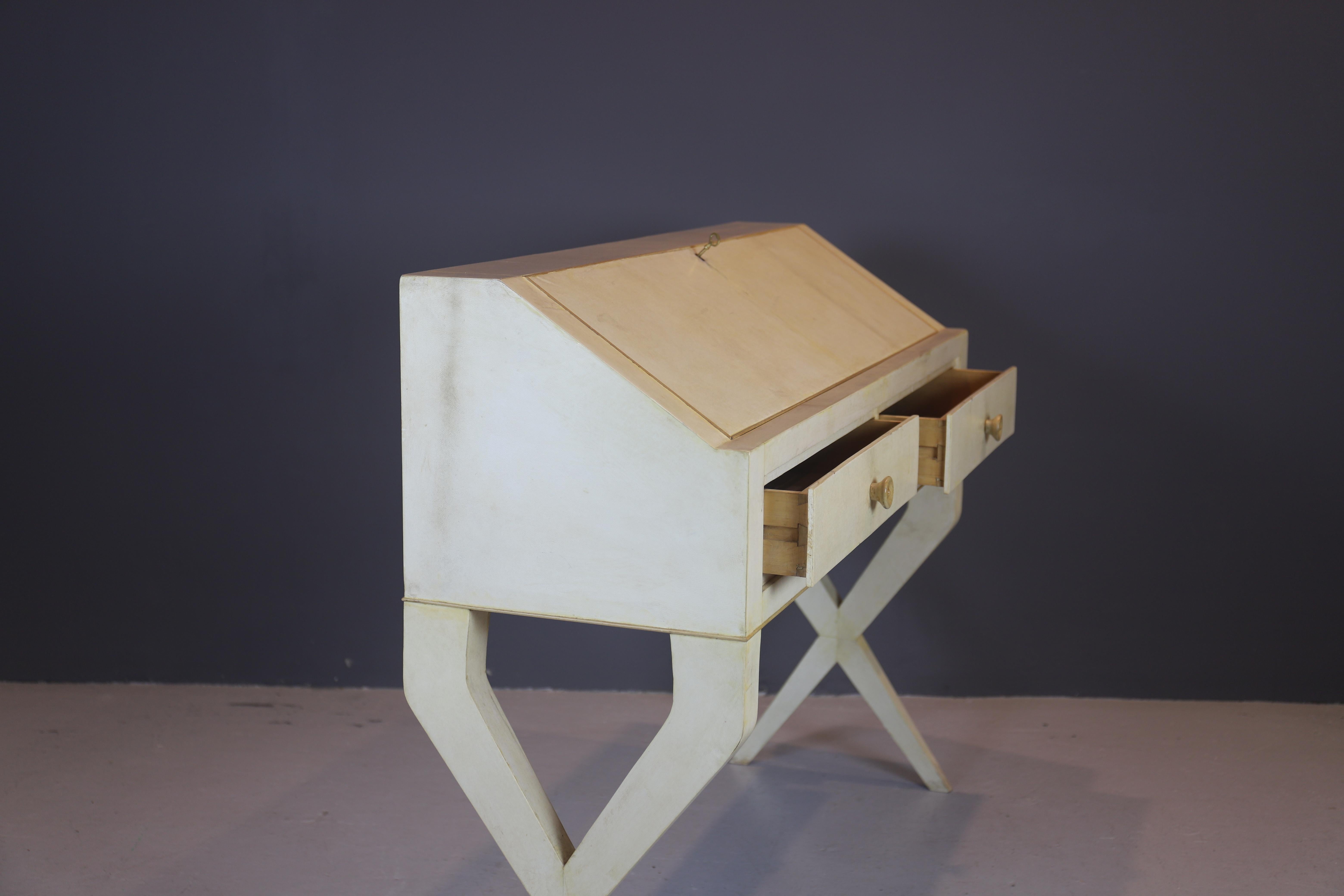 Gio Ponti Parchment Desk or Secretaire 1