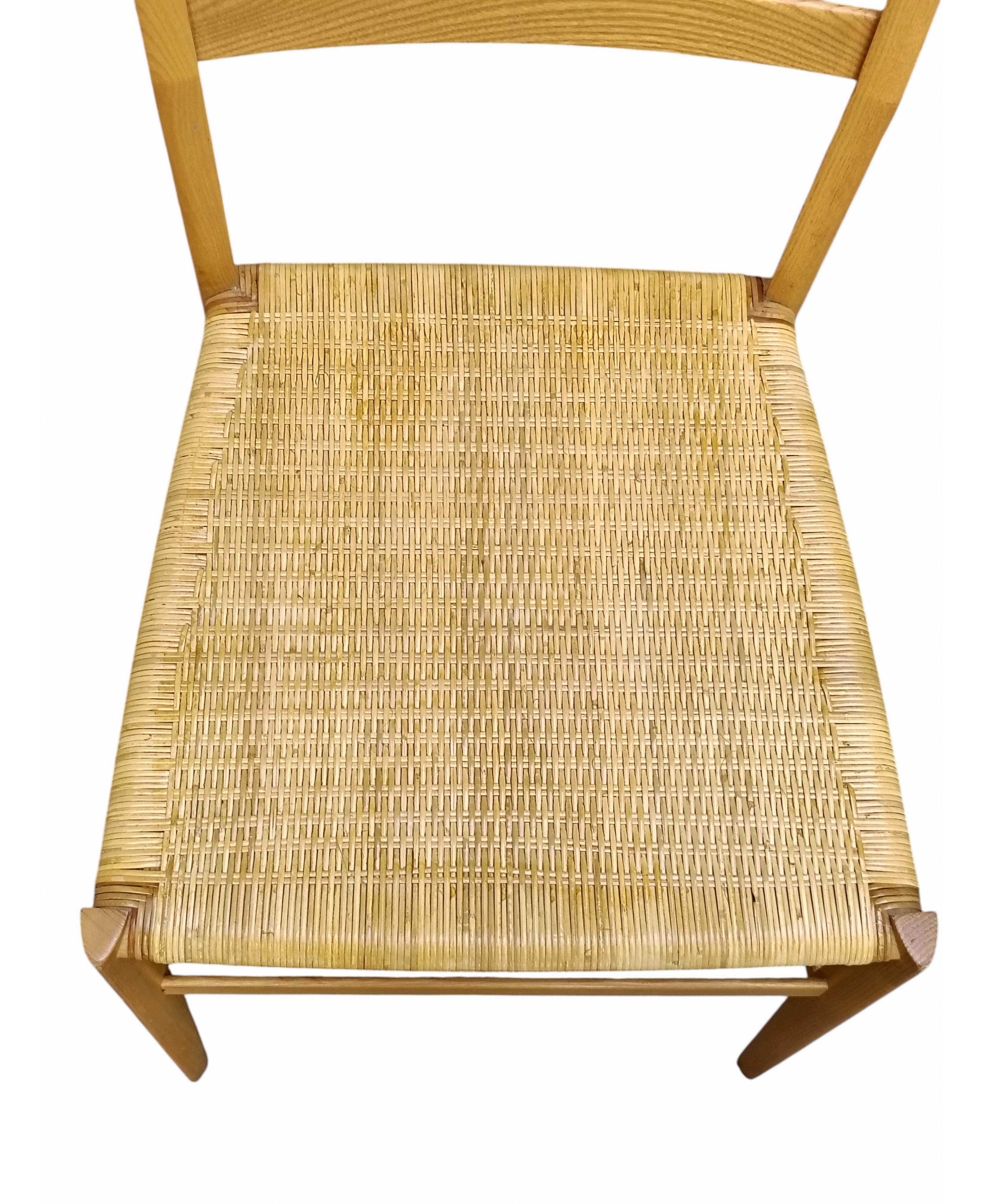 Paglia Gio Ponti per Cassina Set di 3 Sedie Superleggera, Italia 1960s in vendita