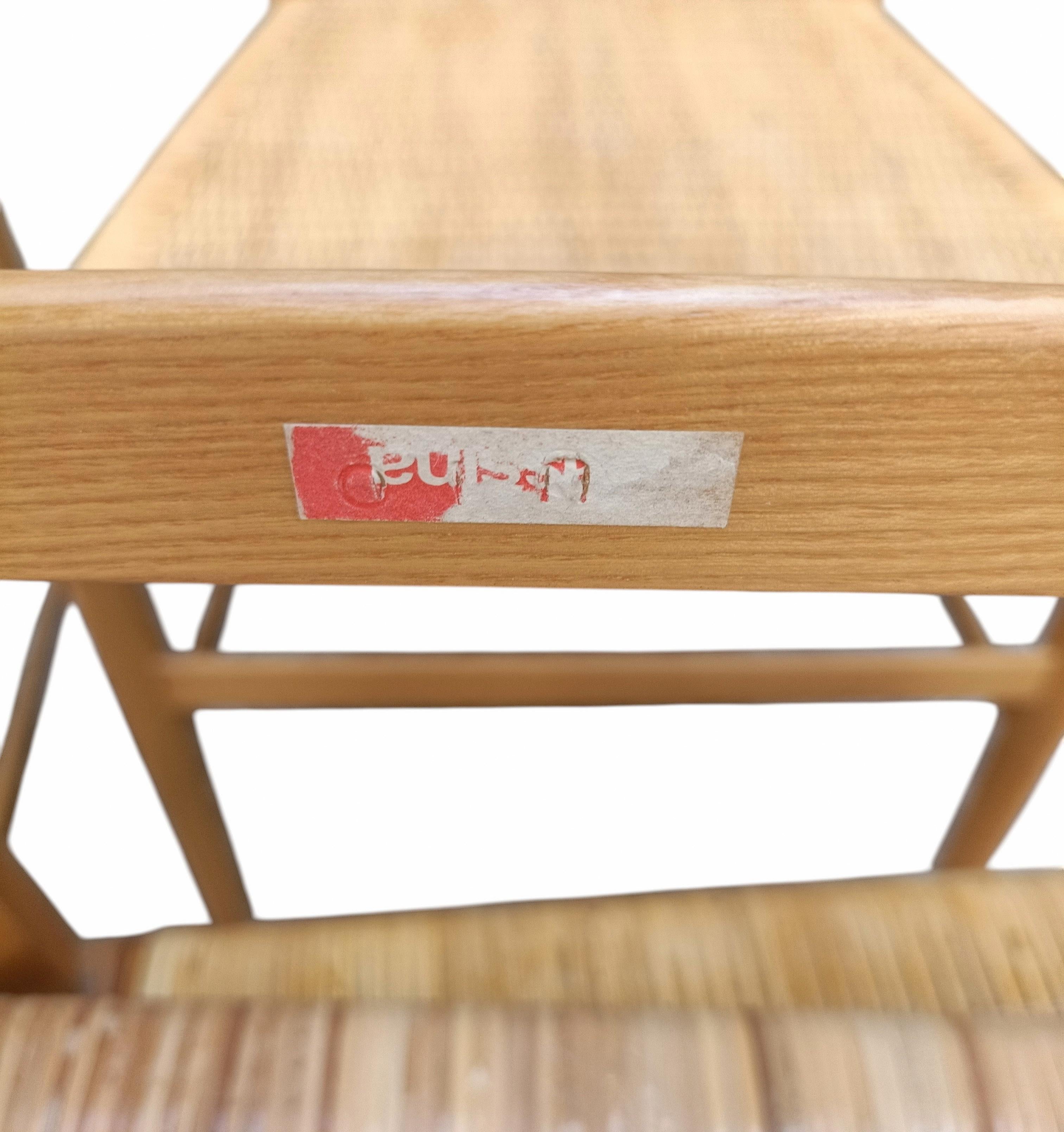 Gio Ponti per Cassina Set di 4 Sedie Superleggera, Italia 1980s im Angebot 3