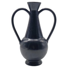 Gio Ponti per Costantino Vaso in Ceramica Nera Bucchero, Italia 1997 Gio Ponti per Costantino Vaso in Ceramica Nera Bucchero, Italia 1997