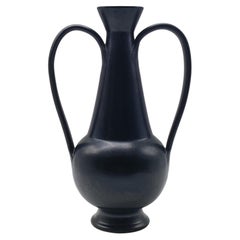 Gio Ponti für Costantino Vase aus schwarzer Bucchero-Keramik, Italien 1997