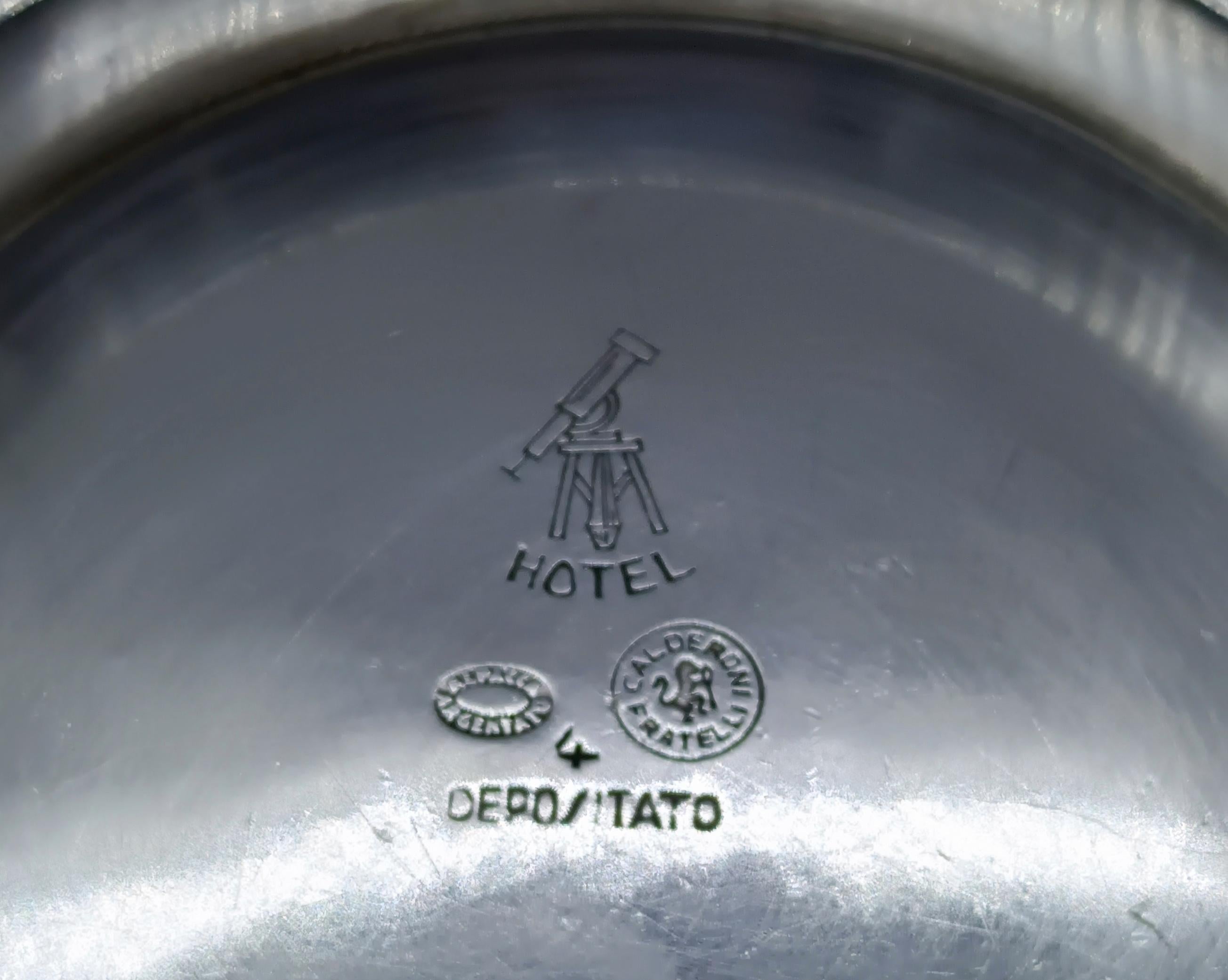 Gio Ponti pour F.lli Calderoni Ensemble de 2 soupières et 2 cafetières, Italie, années 1950 Bon état - En vente à Naples, IT