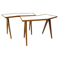 Gio Ponti & Pietro Chiesa Side Table Set 2 by Fontana Arte