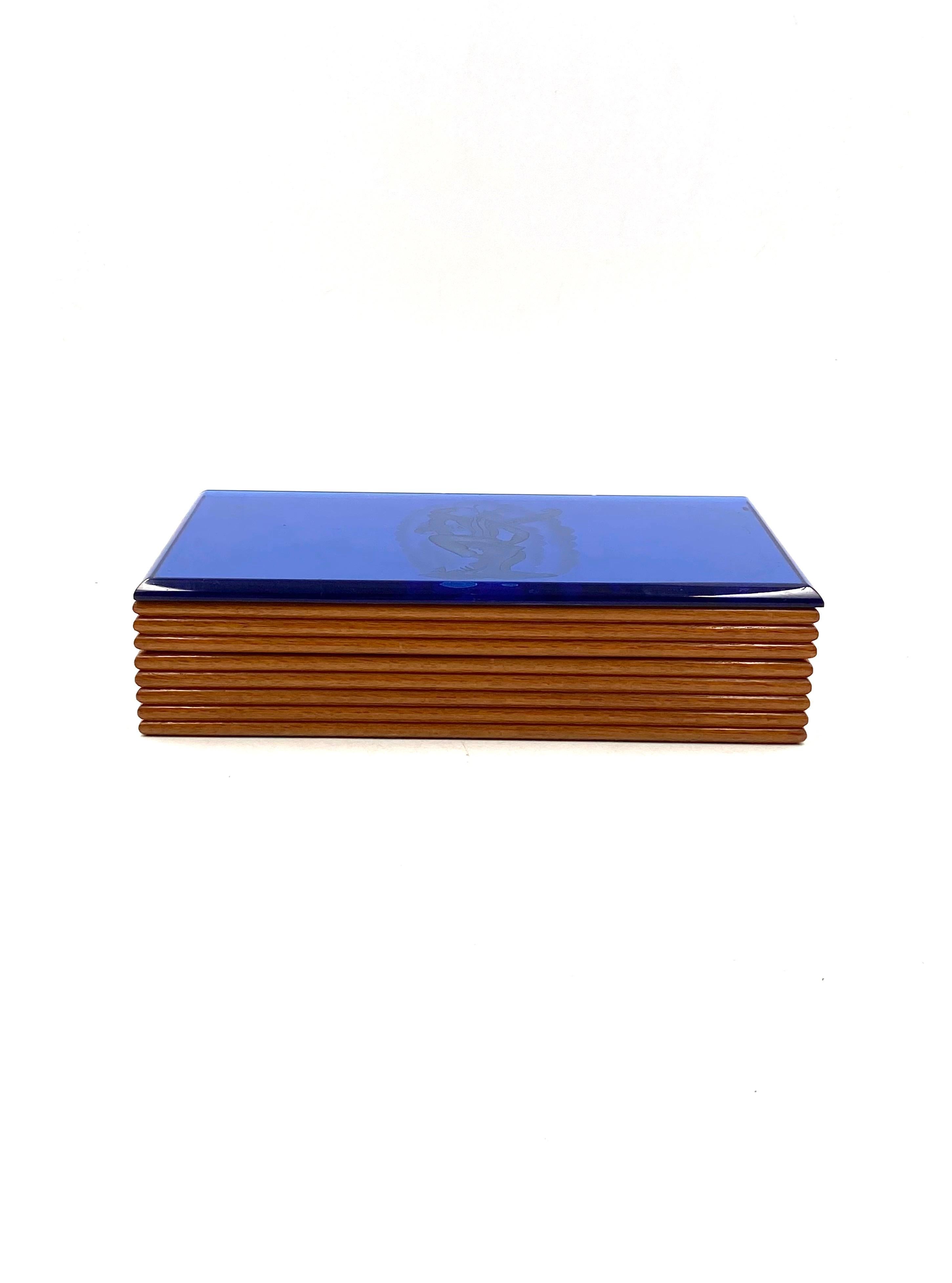 Gio Ponti y Pietro Chiesa, Caja de puros única, Fontana Arte, Italia, 1930 en venta 3