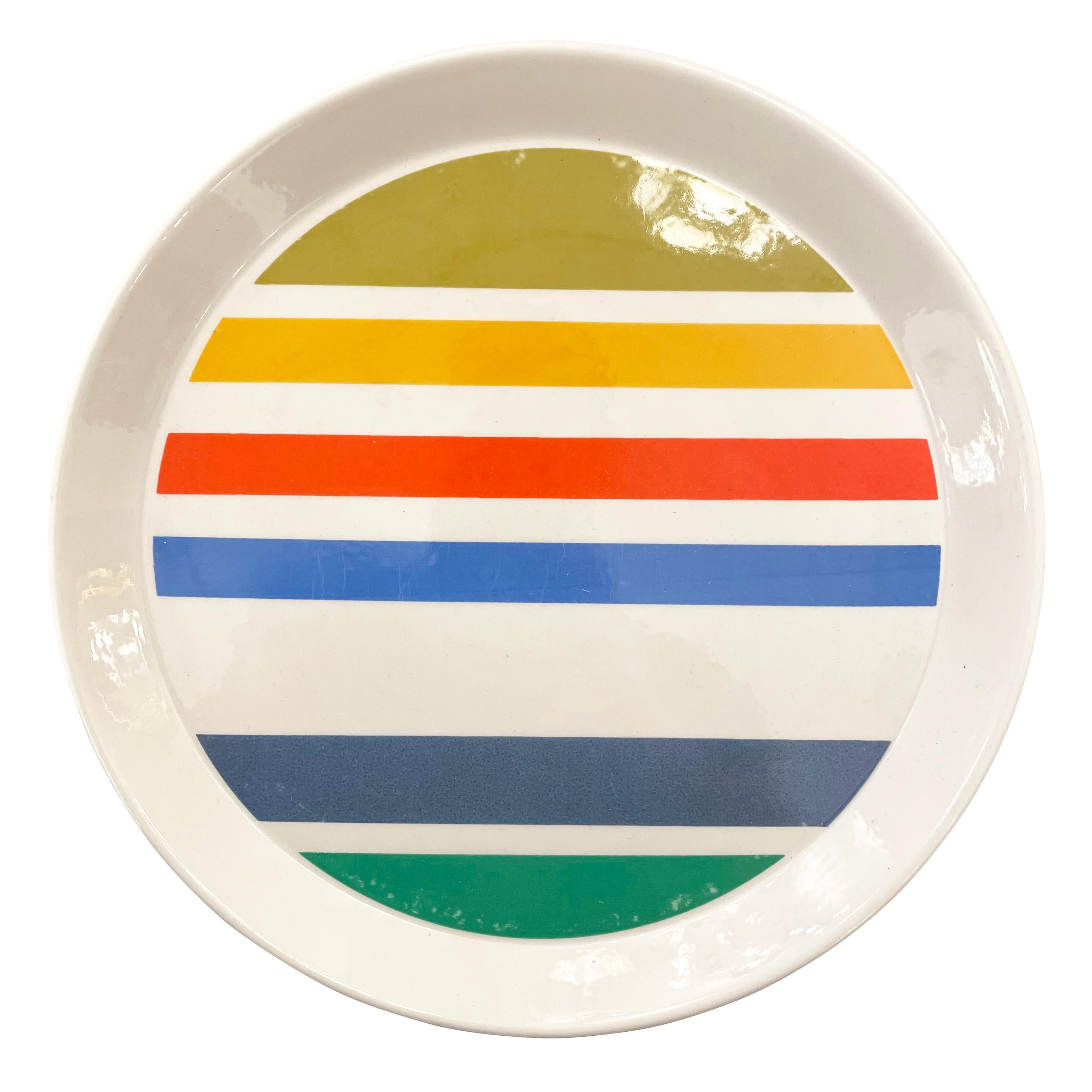 Assiette décorative conçue par Gio Ponti pour Ceramiche Franco Pozzi dans le cadre de sa série 