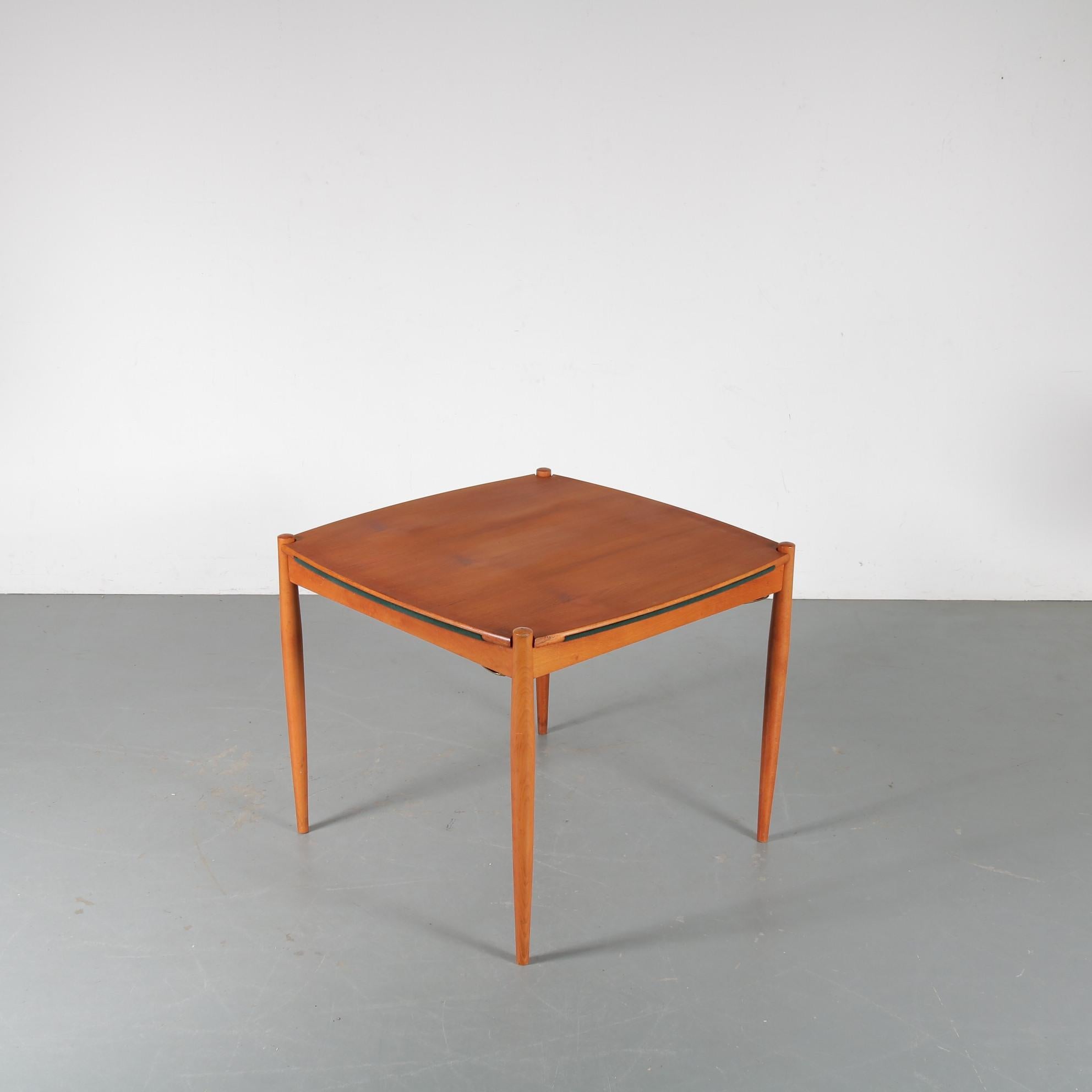 Gio Ponti Poker Table by Fratelli Reguitti, Italy 1960 8